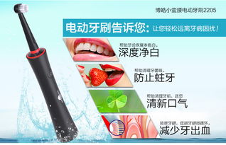 博皓充電旋轉(zhuǎn)式電動牙刷成人 自動牙刷美白 2205價格 廠家 圖片